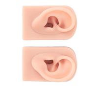 Generic Modèle D'oreille de Pratique de Perçage Flexible en Silicone pour les Instituts de Formation de beauté, Modèle D'oreille en Silicone de Peau Humaine Réutilisable pour le Perçage Novice et la