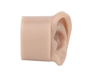 Generic Modèle D'Oreilles Flexibles en Silicone pour la Pratique du Perçage, Parfait pour les Novices et les étudiants en Médecine, Couleur de Peau Foncée pour la Pratique du Perçage des Oreilles,