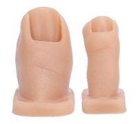 Generic Modèle D'Orteils en Silicone pour Pratique du Nail Art, Orteils D'entraînement pour Salon de Manucure et Institutions, Paquet de 2 Orteils Artificiels pour la Pratique de la Manucure (Tapez 2)