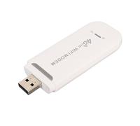 Generic Modem WiFi USB 4G LTE 150 Mbps pour jusqu'à 10 Utilisateurs Emplacement pour Carte SIM Standard pour Système (White)