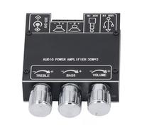 Generic Module Amplificateur de Puissance Sonore Multi-entrées 2.0 Canaux avec Fonction D'arrêt temporisé pour Ordinateur TV ABS 76x60x20mm