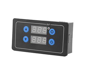 Generic Module de Relais de Synchronisation à Affichage Numérique avec Cycle Réglable pour électrovanne, Pompe à Eau, Moteur et Plus, 6 Fonctions, Délai de 0,1 Seconde à 999 Heures, Idéal pour les