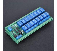 Generic Module D'extension électrique PLC Relais 12V 6 Canaux pour Télécommande de Protocole RTU avec Carte D'extension (R4D3B16-R avec boîtier rail DIN)