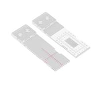 Generic Moniteur de Fissures dans le Béton, Indicateur D'acide Acrylique Portable avec échelle Claire pour les Chantiers de Rénovation et de Construction