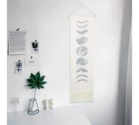 Generic Moon Tapestry, Maison Artisanat des Cycles de la Lune Motif Mur Décoratif Suspendu Tapisserie Décor Mur Tapis Pending Tapisserie pour la Maison Appartement Chambre Murale Décoration (46 * 12