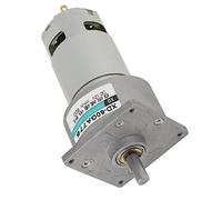 Generic Moteur à Engrenages Métalliques à Courant Continu 35W, Vitesse Réglable CW CCW pour L'électronique Grand Public, Modèles D'aviation, Conception à Faible Chaleur (#18)