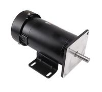 Generic Moteur DC 220 V, Coque en Acier Inoxydable, Moteur à Aimant Permanent à Faible Bruit et à Torsion élevée, Rotor en Cuivre CW et CCW, Vitesse Réglable pour Système de Contrôle Automatique