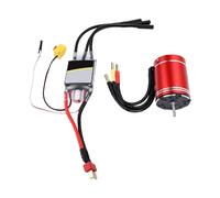 Generic Moteur sans Balais ESC Combo 3650 3900KV, Haute Vitesse, étanche, pour Voitures et Bateaux RC 1/10 1/8, en Alliage D'aluminium, Connecteur Banane 4.0mm