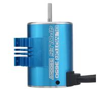 Generic Moteur sans Balais pour Bateau de Voiture RC, Conception à 4 Pôles et 12 Emplacements, Coque en Aluminium usiné CNC, Enroulements en Cuivre Efficaces, Idéal pour les Amateurs de Course