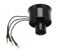Generic Moteur sans Balais pour Ventilateur canalisé à 6 Pales de 30 Mm pour Avion RC, Bon équilibre des Pales, Alimentation électrique à Haut Rendement, adapté au Fonctionnement à Grande Vitesse