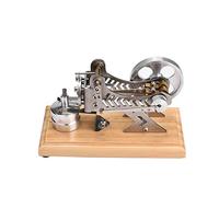 Generic Moteur Stirling, Moteur Stirling à Air Métal, Modèle de Générateur d'énergie électrique, Jeu de Développement d'imagination avec Un Mini Kit de Construction de à Vapeur à Vapeur à LED pour
