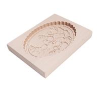 Generic Moule à Biscuits en Bois à Motif de Fleurs, Moule à Découper Exquis pour Tartes et Gâteaux de Lune 12x16x2cm, adapté à la Pâtisserie et à la Fabrication Artisanale