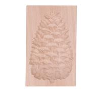 Generic Moule à Biscuits en Bois de Hêtre, Magnifique Moule à Timbres pour la Cuisson en Cuisine, 3.4 à 4.1oz (Pomme de pin)