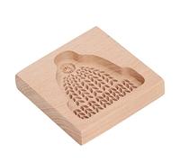 Generic Moule à Biscuits en Bois sculpté, Moule à Timbres en Bois de Hêtre Exquis pour Faire des Biscuits, des Muffins et du Chocolat (A 15x8,5x30,5cm)