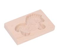 Generic Moule à Biscuits en Forme D'animal, Presse à Biscuits en Bois Vif, Mignon, Démoulage Facile pour la Pâtisserie et L'artisanat en Bois de Hêtre, 1 Pièce (Cheval de Troie)