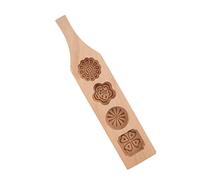 Generic Moule à Gâteau de Lune en Bois Vintage pour la Cuisson de Gâteaux aux Haricots Mungo et Peau de Glace - Idéal pour les Desserts Faits Maison, Cadeaux pour la Famille ou les Amis (Moule