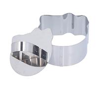Generic Moule à Gâteau en Anneau de Mousse en Acier Inoxydable, Outil de Cuisson Durable pour Desserts et Apéritifs, Hauteur du Moule de 1,6 Pouces, Argent (#7)