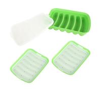 Generic Moule à Hot Dog en Silicone, Facile à Nettoyer, Outil de Fabrication de Saucisses, pour la Cuisine, Cuisson Amusante, sans BPA, 3 Pièces (GREEN)
