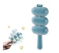 Generic Moule anti-adhésif pour boulettes de riz, 3 cavités, bleu, polypropylène, moules à battre, sphère