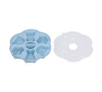 Generic Moule de Cuisine en Silicone avec Couvercle, Joli Ours, Patte de Chat, Glaçon, Gâteau, Pudding, Mignon, Brillant, pour la Cuisine de la Maison (BLUE)