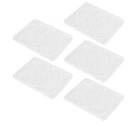 Generic Moule de Masque pour les Yeux Réutilisable, Patch Multifonctionnel pour Produits de Soins de la Peau, Plateau Portable pour la Maison et les Salons de beauté, 5 Pièces
