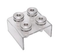 Generic Moule D'échantillon de Rouge à Lèvres, Fabricant de Baume à Lèvres Pratique pour un Usage Professionnel et Personnel, matériau: Aluminium + Silicone (9 mm quatre trous)