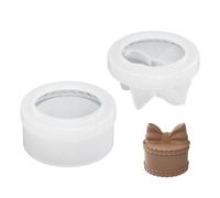 Generic Moule en résine pour boîte de rangement en silicone avec couvercle en forme de nœud - Moule en résine pour boîte à bonbons, pot de fleurs, décoration d'intérieur, artisanat, bouteille de