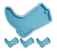 Generic Moule en Silicone 4pcs de Chaussure pour Art en Résine, Facile à Démouler, pour Bijoux et Décorations de Fête de Noël