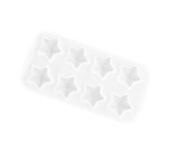 Generic Moule en Silicone Blanc pour Glaçons D'étoile 3d, Résistant la Déchirure et Difficile à Déformer, pour DIY et Décoration Créative