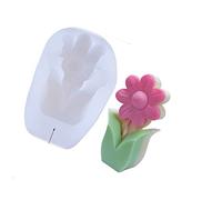 Generic Moule en Silicone en Forme de Fleur, Conception 3D écologique pour L'artisanat de Bricolage, Cadeau Parfait pour les Artisans et les Artistes, Moule en Silicone Durable de 75 G (76x115x39mm)