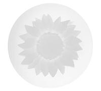 Generic Moules à Gâteaux de Tournesol Créatifs, Moule à Fleurs Innovant en Silicone, Blanc, Matériaux de qualité Alimentaire, Adaptés à la Fabrication de Gelées (blanc sans trous)