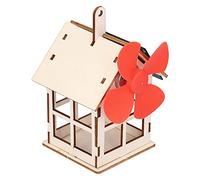 Generic Moulin à Vent Maison en Bois, Jouet Scientifique pour Enfants, Développement de L'intelligence et de L'apprentissage Précoce pour Les Enfants de Plus de 7 Ans