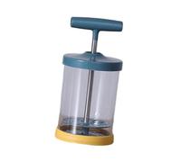 Generic Mousseur à Manuel avec Fouet et Distributeur de Crème En Acier Inoxydable pour Une Mousse Dense Idéale pour Les Gâteaux, Le Café et Les Pâti, marine