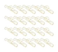 Generic Music Note Paper Clips, 20pcs Gold Paper Clips, Petits Traperons Légers, Paperons Mignons de Papier Livret Paperclip Bookmark pour la Classification des Fichiers (GOLD)