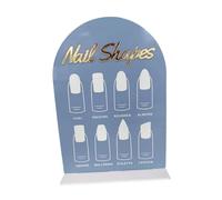 Generic Nail Art Display Board Support Manucure Présentation Ongles Panneau Faux Ongles Accessoire Acrylique Utilisation Adapté Aux Professionnels Éco, Bleu