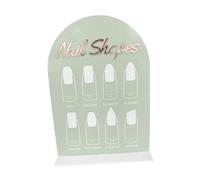Generic Nail Art Display Board Support Manucure Présentation Ongles Panneau Faux Ongles Accessoire Acrylique Utilisation Adapté Aux Professionnels Éco, Vert