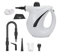 Generic Nettoyeur à Vapeur Haute Pression de 700ML, Chauffe Rapidement avec 2 Vitesses de Contrôle pour le Nettoyage de la Cuisine, de la Salle de Bain et de la Voiture, Tue la Poussière (WHITE)