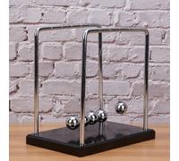 Generic Newton's Cradle Balance Balls Jouet Physique pour Enfants, Décoration de Maison et de Bureau, Outil Scientifique éducatif, Métal Durable et Matériau ABS