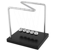 Generic Newton's Cradle Balance Balls Pendule en Bois pour Bureau et éducation Puzzle Scientifique avec 5 Boules Solides et Base 14 X 11,5 X 15 Cm