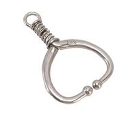 Generic Nez de Bétail en Acier Inoxydable - Conception de Mâchoire Sphérique pour Une Retenue Humaine du Bétail et Pince-Nez Antirouille pour Ferme, Ranch et Usage Vétérinaire (HL-Q4E)
