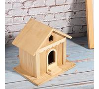 Generic Nichoir à Oiseaux en Bois à Faire Soi-même, Abri Sûr pour Oiseaux, Hirondelles et Perroquets, Rebord de Fenêtre ou Décoration de Balcon, Matériau Non Toxique, 7,1 X 7,1 X 5, Pouces