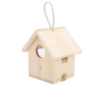 Generic Nichoir D'extérieur Suspendu en Bois Massif, avec Porte Verrouillable, adapté aux Hirondelles et aux Moineaux