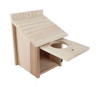 Generic Nichoir en Bois Sûr et Durable pour L'extérieur avec Tige Debout pour Un Espace de Croissance Confortable pour Les Oiseaux, Nichoir Naturel à Faire Soi-même pour Les Amateurs d'oiseaux, 15 X