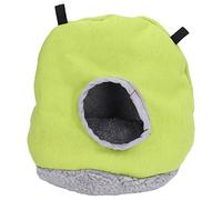 Generic Nichoir en Peluche pour Perroquets pour Dormir et en Toute sécurité, Design Suspendu Peu Encombrant, Matériau Doux de 17 Cm, Facile à Nettoyer (Green)