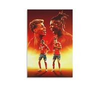 Generic Nico Williams Lamine Yamal Poster mural sur toile, 20,3 x 25,4 cm, multi-pièces, abstrait, classique