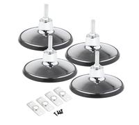 Generic Niveleurs de Pieds de Table de Billard, 4 Pièces, Stabilité Améliorée, Pieds de Nivellement, Protection de Coussin Réglable, Durable pour Table de Pin, Argent