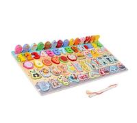 Generic Numéro Puzzles, Puzzles en Bois Toys Montessori Education pour la Maison pour Les Tout-Petits (Personnage Sept en Un)