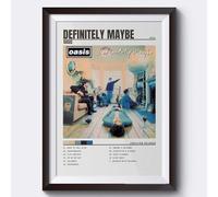 Generic Oasis Definitely Maybe Album Poster Minimalist Music Poster Format A3 (29,7 x 42 cm), sans cadre