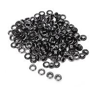 Generic Oeillets en Laiton de 5mm, 100 Pièces, pour L'artisanat du Cuir, Sacs et Accessoires de Chaussures, qualité Supérieure, Argent, or, Bronze (GRAY)