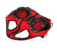 Generic Oeillière pour Cheval, Vent, Anti-Sable, Couverture Confortable pour équipement de Course, Tissu tricoté Léger, 1 X Cache-Yeux (Rouge)